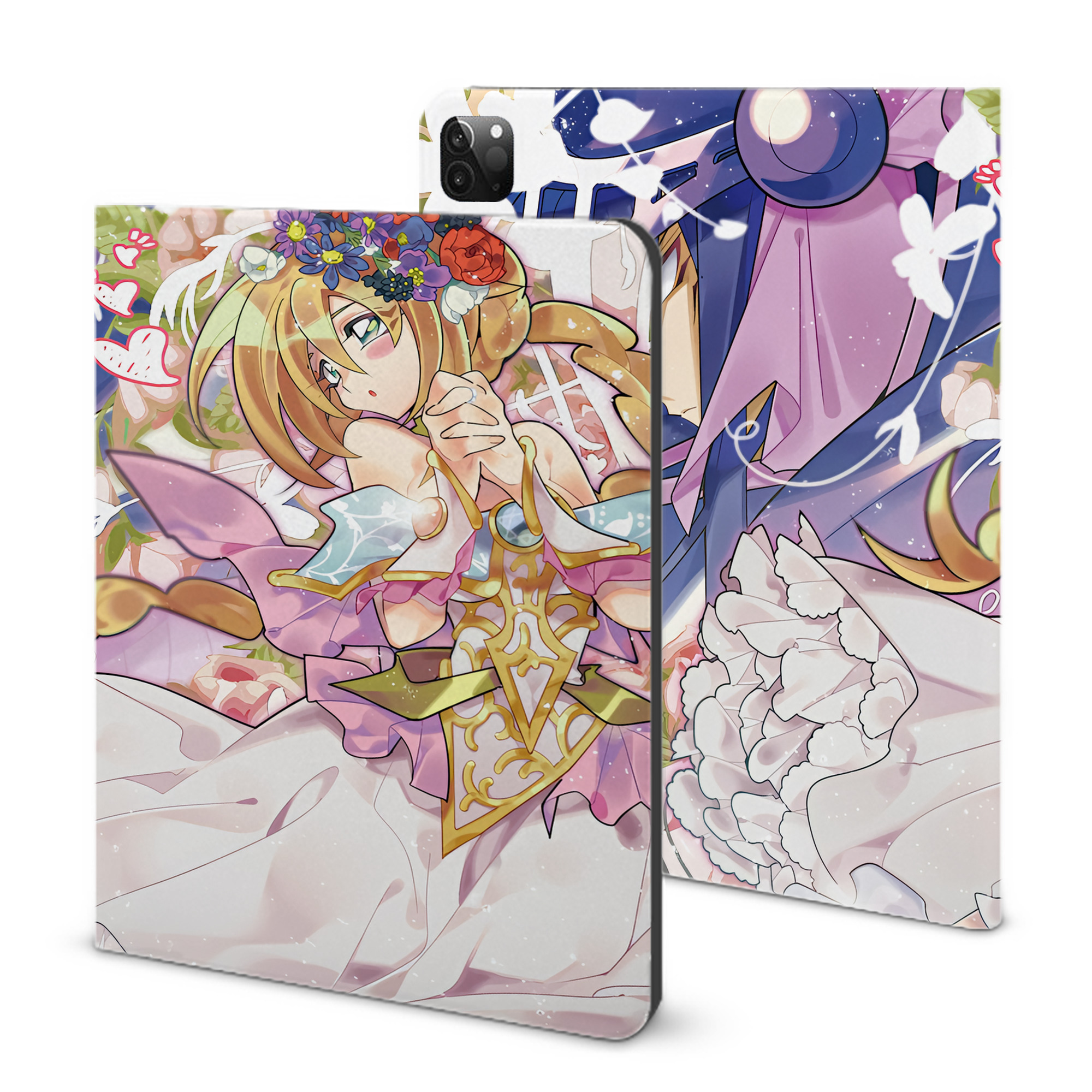 （画像用） 遊☆戯☆王 Yu-Gi-Oh! IPadケース ペンホルダー付き ブックスタイルデザイン